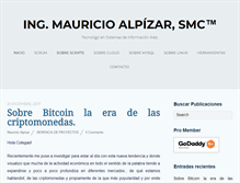 Tablet Screenshot of mauricioalpizar.com